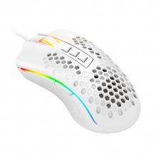 Mouse Gamer Redragon Storm Elite White M988W-RGB, Alámbrico, 16,000 DPI, 8 Botones Progamables, Pixart 3389 óptico