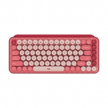 Teclado Mecánico Inalámbrico Logitech POP Keys Heartbreaker, Teclas para emojis intercambiables, Bluetooth, USB Logi Bolt, Español - 920-010715