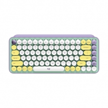 Teclado Mecánico Inalámbrico Logitech POP Keys Daydream, Teclas para emojis intercambiables, Bluetooth, USB Logi Bolt, Español - 920-010714