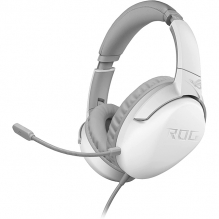 Diadema Asus ROG Strix Go Core Moonlight White, Alámbrico, 3.5mm, PC / PS5 / Xbox X y S / Switch / Mobile