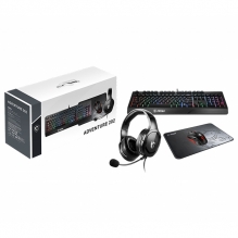 Combo de Teclado, Mouse, Audifonos y Mousepad MSI Adventure 202 - Vigor GK20 / Clutch GM08 / Immerse GH20 / Agility GD21