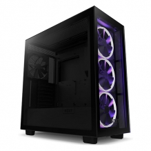 Gabinete NZXT H7 Elite Negro, E-ATX, Cristal Templado, 3 Ventiladores RGB Serie F, 1 Ventilador Serie F, Soporte GPU Vertical - CM-H71EB-01