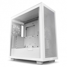 Gabinete NZXT H7 Flow Blanco, E-ATX, Cristal Templado, 2 Ventiladores F Quiet 120mm, Soporte GPU Vertical - CM-H71FW-01