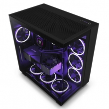 Gabinete NZXT H9 Flow Negro, ATX, Cristal Templado, 4 Ventiladores sin RGB - CM-H91FB-01