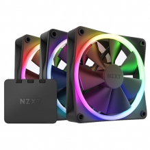 Ventiladores NZXT F120 RGB - Kit de 3 Ventiladores 120mm Negros - RF-R12TF-B1