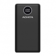 Power Bank Adata P20000QCD Negro | 20000 mAh | Carga rapida | Hasta 3 dispositivos a la vez - AP20000QCD-DGT-CBK