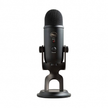 Microfono Blue Yeti Blackout, Plug-And-Play USB, (Logitech) - 988-000100 