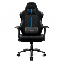 Silla Gamer GameFactor CGC601 XL, Tela, Reclinable, Negro/Azul