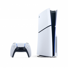 Consola Sony PlayStation 5 Slim Standard Edition 1TB, Lector Ultra HD Blu-ray, Wi-Fi 6, Bluetooth 5.1, Blanco/Negro, CFI-2115 &ndash; 1000049888