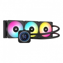 Enfriamiento Liquido Corsair iCUE H150i Elite LCD XT, 2 Ventiladores ARGB, 360mm, Negro - CW-9060075-WW