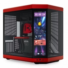 Gabinete Hyte Y70, Pantalla Touchscreen 4k/60Hz, Midtower, E-ATX, Negro con Rojo - CS-HYTE-Y70-BR-L