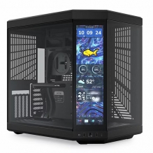 Gabinete Hyte Y70, Pantalla Touchscreen 4k/60Hz, Midtower, E-ATX, Negro - CS-HYTE-Y70-B-L