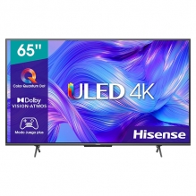 Televisión Hisense 4K 65", Smart TV, 60Hz - 65U6H