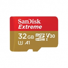 Memoria Micro SDXC SanDisk Extreme 32GB, Clase 10, 170/80 MB/s - SDSQXAF-032G-GN6MA