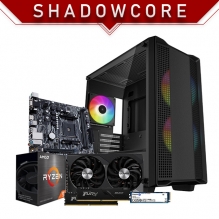 PC Gamer ShadowCore | AMD Ryzen 5 5500 | Nvidia RTX 3060 12GB | RAM 16GB DDR4 3200Mhz | 500GB NVMe M.2 | 3 Ventiladores RGB