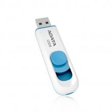 Memoria USB Adata C008, 16GB, USB 2.0, Lectura 25MB/s, Escritura 10MB/s, Blanco - AC008-16G-RWE