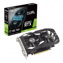 Tarjeta de video Nvidia Asus Dual GeForce RTX 3050 OC Edition 6GB GDDR6, Aura Sync - DUAL-RTX3050-O6G