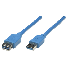 Cable Extensor USB-A 3.2, 3 Metros, Color Azul – 322447
