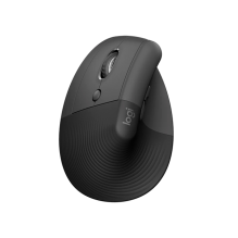 Mouse Ergonómico Logitech Lift Vertical, Inalámbrico, Zurdo, Bluetooth + USB Logi Bolt, Grafito – 910-006467