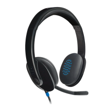 Diadema Logitech H540 USB, sonido estéreo, micrófono con cancelación de ruido, USB-A – 981-000510