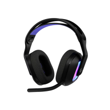 Diadema Gaming Logitech G522 LIGHTSPEED, RGB, Inalámbricos, Recargables, Sonido Surround, Micrófono Abatible, Color Negro - 981-001543