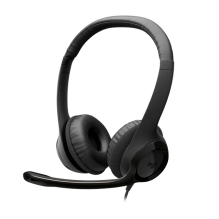 Diadema Logitech H390 USB-C, sonido estéreo, micrófono con cancelación de ruido, USB-C, Midnight Black – 981-001575