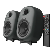 Bocinas Activas Acteck Dynamic Exact BS685, Est&eacute;reo 2.0, 80W RMS, Bluetooth 5.0, RCA, &Oacute;ptico, HDMI ARC, USB-A, Negro &ndash; AC-935210