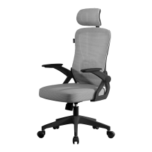 Silla de Oficina Flux Core EC303HR, Respaldo de Malla, Reposabrazos Abatibles, Inclinación 120°, Negro/Gris – AC-944168