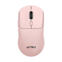Mouse Ergonómico Multidispositivo Acteck Instinct Click MI484, 3200 DPI, 2.4 GHz + Bluetooth, 5 Botones, Recargable, Rosa – AC-945677