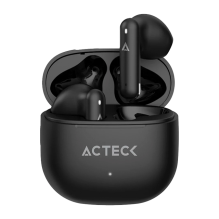 Aud&iacute;fonos Inal&aacute;mbricos Acteck Flow AIR EF590, Bluetooth 5.4, TWS, Est&eacute;reo 2.0, Micr&oacute;fono, hasta 24 h con Estuche, Negro &ndash; AC-945899