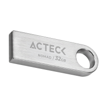 Memoria USB Acteck Nomad Metal MUF-32000, 32GB, USB 2.0, lectura 25 MB/s, escritura 5 MB/s, met&aacute;lica plata &ndash; AC-946216