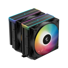 Disipador de Aire DeepCool AG620 BK ARGB V2, Doble Torre, 2×120 mm PWM ARGB – AG620 BK ARGB V2