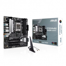 Tarjeta Madre ASUS PRIME B650M-A AX II-CSM, Micro-ATX, Socket AM5, DDR5 6400MHz (OC), PCIe 5.0, Wi-Fi 6, HDMI/DP/VGA, USB 3.2 Gen 2, Aura Sync