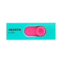 Memoria USB ADATA UV220, 32GB, USB 2.0, Turquesa/Rosa – AUV220-32G-RGNPK