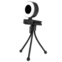 C&aacute;mara Web Stelar CW750, Full HD 1080p, micr&oacute;fono integrado, USB, negro &ndash; BR-932974