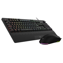 Combo Gamer Balam Rush Squad Master Pro KTM777, Teclado + Mouse, RGB, 12,800 DPI, Anti-Ghosting, USB, Negro – BR-936903