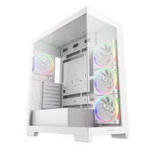 Gabinete DeepCool CG580 4F WH V2, Blanco, ATX, Soporte 360 mm, 4×120 mm ARGB, Vidrio Templado – CG580 4F WH V2