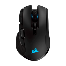 Mouse Gamer Corsair Ironclaw RGB Wireless, Óptico 18,000 DPI, Inalámbrico RF/BT y USB, 7 Botones Programables, iCUE, Negro - CH-9317011-NA