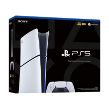 Consola Sony PlayStation 5 Digital Edition Slim, SSD 825 GB, 4K, Wi-Fi 6, Blanco