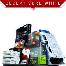 PC Gamer Decepticore White | AMD Ryzen 5 5500 | Nvidia RTX 5060 8GB | RAM 16GB DDR4 3200Mhz | 1TB M.2 | 4 Ventiladores RGB