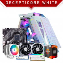 PC Gamer Decepticore White | AMD Ryzen 7 5700G | Nvidia RTX 5060 8GB | RAM 16GB DDR4 3200Mhz | 1TB M.2 | 4 Ventiladores RGB