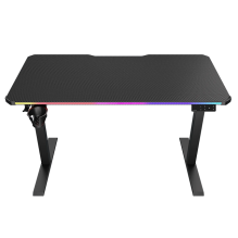 Escritorio Gamer El&eacute;ctrico COUGAR E-ARES 120, ajustable, RGB, 120 &times; 60 cm, soporte 80 kg &ndash; CGR-E-ARES120