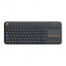 Teclado Logitech K400 Plus, Español , Inalámbrico, Negro, Incluye Touchpad - 920-007123 