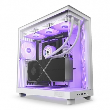 Gabinete NZXT H6 Flow RGB Blanco, ATX, Cristal Templado, 3 Ventiladores RGB - CC-H61FW-R1