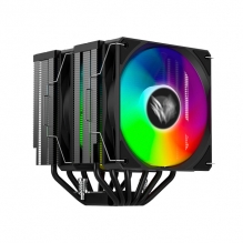 Disipador para CPU Balam Rush Nitrox NX70 | Negro | 120mm | 2 ventiladores | ARGB | 33.8 dBA | 600~1800 RPM | Doble Torre | Soporte AM5 y LGA1700 - BR-937382