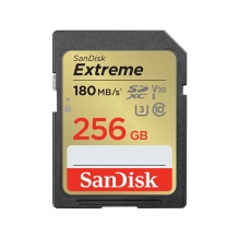 Memoria SDXC UHS-I SanDisk Extreme 256GB, Clase 10, 180/130 MB/s - SDSDXVV-256G-GNCIN