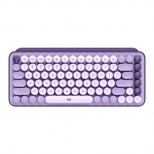 Teclado Mecánico Inalámbrico Logitech POP Keys Cosmos, Teclas para emojis intercambiables, Bluetooth, USB Logi Bolt, Inglés - 920-011519