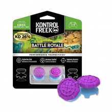 KontrolFreek - Battle Royale - para Xbox One y Xbox Series X/S | Performance Thumbsticks | 2 Alturas elevadas, Versátil | Morado con Azul