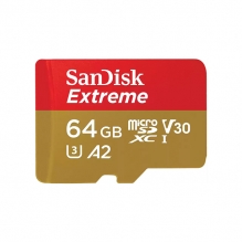 Memoria Micro SDXC SanDisk Extreme 64GB, Clase 10, 170/80 MB/s -  SDSQXAH-064G-GN6MA