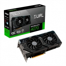 Tarjeta de Video Nvidia Asus Dual GeForce RTX 4070 OC, 2 Ventiladores, 12GB GDDR6X, OC, PCIe 4.0, Ray Tracing, Nvidia DLSS 3 - DUAL-RTX4070-O12G